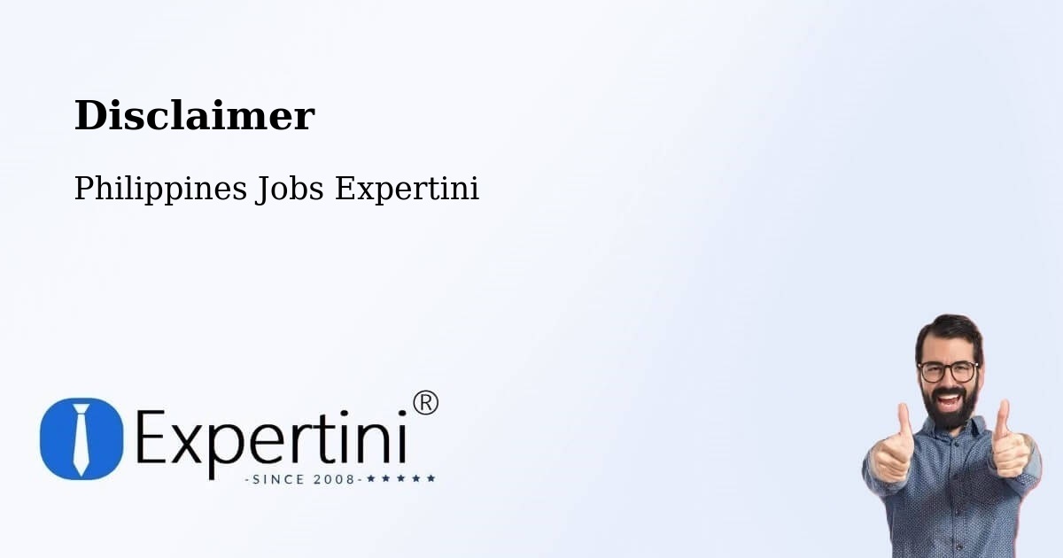 Disclaimer – Bayog - Philippines Jobs Expertini