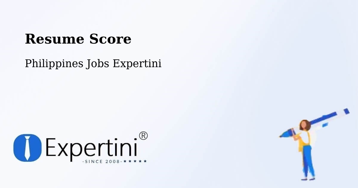 Resume Score & Job Description Match Tool – Bayog - Philippines Jobs Expertini